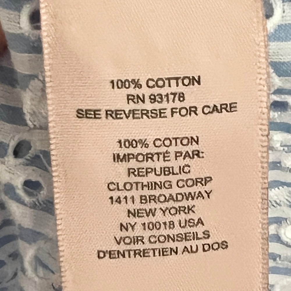 Philosophy Top | Blue & White Striped |  Women's  Large | Never Worn - Picture 7 of 7